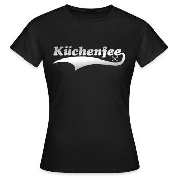 Küchenfee Köchin - Frauen T-Shirt - Schwarz - Vorne - AI Model Female 172 dark (172cm)