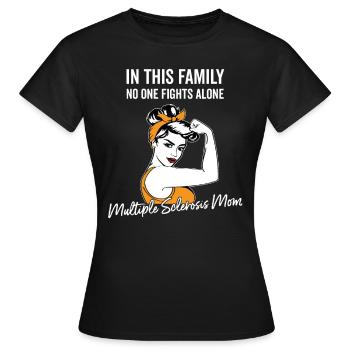 Orange Multiple Sklerose Geschenk für Mutter Mama - Frauen T-Shirt - Schwarz - Vorne - AI Model Female 172 dark (172cm)