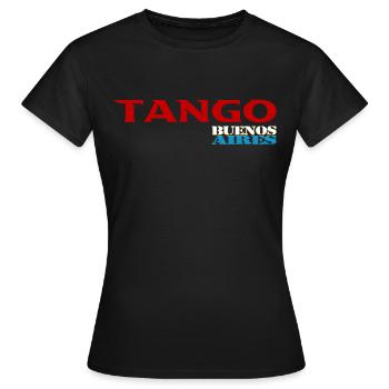 Tango - T-shirt Femme - noir - Devant - AI Model Female 172 dark (172cm)