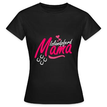 Icelandic horse tölt mom for rider girl - Women's T-Shirt - black - Front - AI Model Female 172 dark (172cm)