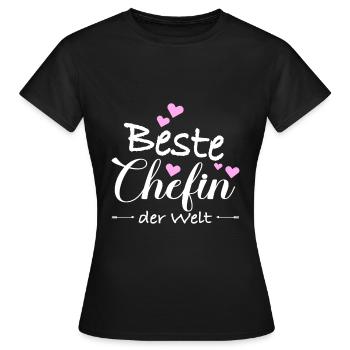 Chefin Beste Welt Verabschiedung Spruch Geschenk - Frauen T-Shirt - Schwarz - Vorne - AI Model Female 172 dark (172cm)