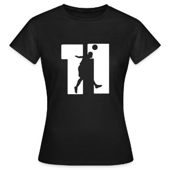 Maillot numéro 11 du joueur de football - T-shirt Femme - noir - Devant - AI Model Female 172 dark (172cm)