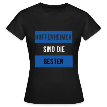 Hoffenheimer sind die besten - Frauen T-Shirt - Schwarz - Vorne - AI Model Female 172 dark (172cm)
