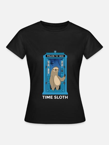 Voyage à contre-temps Time Sloth - T-shirt Femme - noir
