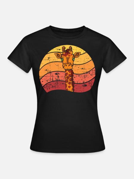 girafe - T-shirt Femme - noir