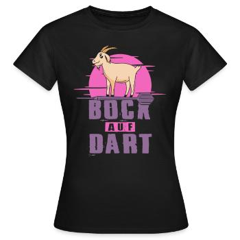 Bock Auf Dart Trikot Frauen Darts 180 Dartpfeil - Frauen T-Shirt - Schwarz - Vorne - AI Model Female 172 dark (172cm)