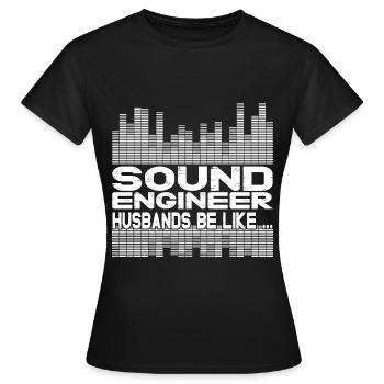 Tontechniker Sound Audio Engineer - Frauen T-Shirt - Schwarz - Vorne - AI Model Female 172 dark (172cm)