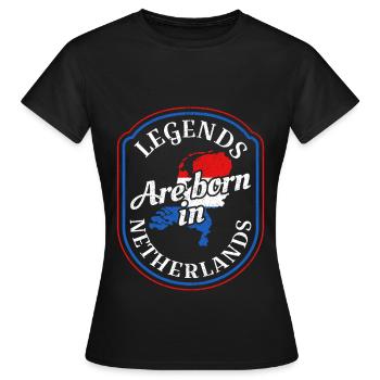 Niederlande Geschenk Niederländer Lustig Witz - Frauen T-Shirt - Schwarz - Vorne - AI Model Female 172 dark (172cm)