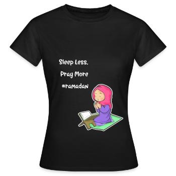 Koran Sure Vers Allah Gott Islam Moslem Geschenk - Frauen T-Shirt - Schwarz - Vorne - AI Model Female 172 dark (172cm)