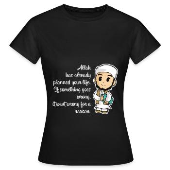 Coran Islam Citation Sure Prière Allah Cadeau Musulman - T-shirt Femme - noir - Devant - AI Model Female 172 dark (172cm)