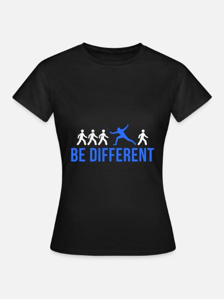 Fechten Fechter Lustig Sport Spruch Logo Geschenk - Frauen T-Shirt - Schwarz