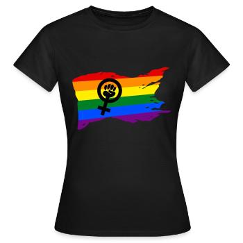 Feministin Emanzipation Frauenbewegung Geschenk - Frauen T-Shirt - Schwarz - Vorne - AI Model Female 172 dark (172cm)