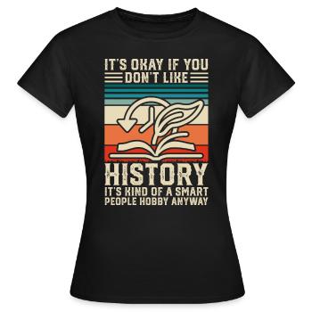 Paroles sarcastiques pour la femme Partie drôle - T-shirt Femme - noir - Devant - AI Model Female 172 dark (172cm)