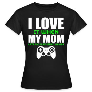 Gamers Jeux Vidéo Jeux PC - T-shirt Femme - noir - Devant - AI Model Female 172 dark (172cm)