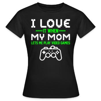 Gamers Jeux Vidéo Jeux PC - T-shirt Femme - noir - Devant - AI Model Female 172 dark (172cm)