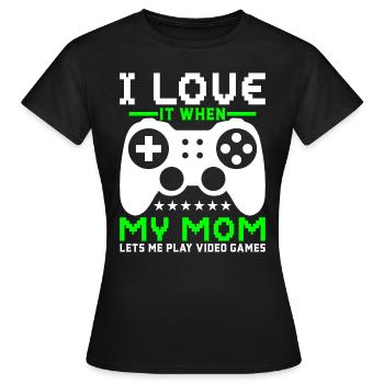 Gamers Jeux Vidéo Jeux PC - T-shirt Femme - noir - Devant - AI Model Female 172 dark (172cm)