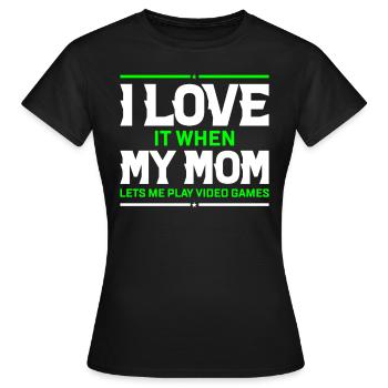 Gamers Jeux Vidéo Jeux PC - T-shirt Femme - noir - Devant - AI Model Female 172 dark (172cm)