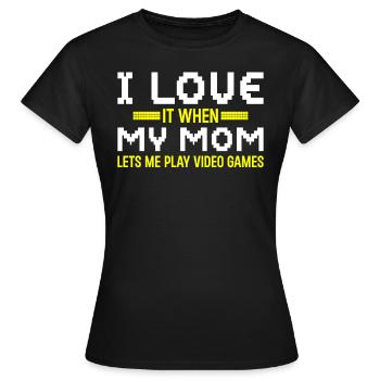 Gamers Jeux Vidéo Jeux PC - T-shirt Femme - noir - Devant - AI Model Female 172 dark (172cm)