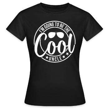 Je vais être l’oncle cool - T-shirt Femme - noir - Devant - AI Model Female 172 dark (172cm)