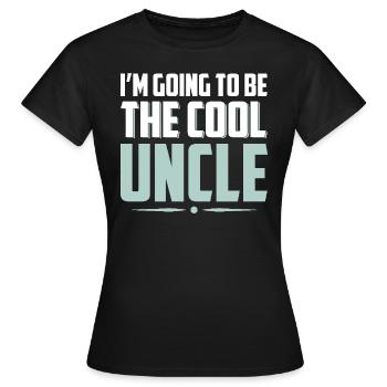 Ich werde der coole Onkel - Frauen T-Shirt - Schwarz - Vorne - AI Model Female 172 dark (172cm)