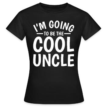 Ich werde der coole Onkel - Frauen T-Shirt - Schwarz - Vorne - AI Model Female 172 dark (172cm)