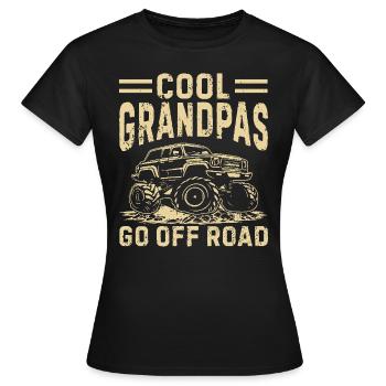 Cool grandpas drive off-road - Women's T-Shirt - black - Front - AI Model Female 172 dark (172cm)