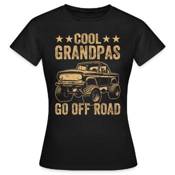 Cool grandpas drive off-road - Women's T-Shirt - black - Front - AI Model Female 172 dark (172cm)