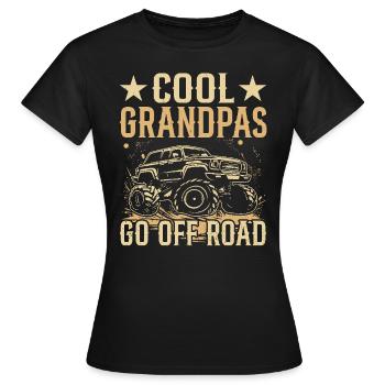 Cool grandpas drive off-road - Women's T-Shirt - black - Front - AI Model Female 172 dark (172cm)