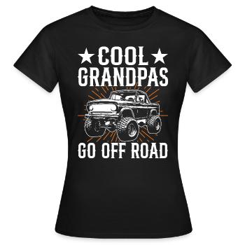 Cool grandpas drive off-road - Women's T-Shirt - black - Front - AI Model Female 172 dark (172cm)