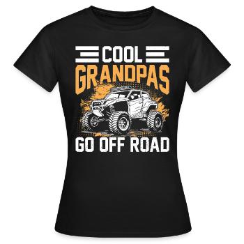 Cool grandpas drive off-road - Women's T-Shirt - black - Front - AI Model Female 172 dark (172cm)
