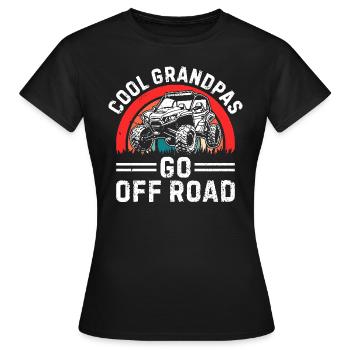 Cool grandpas drive off-road - Women's T-Shirt - black - Front - AI Model Female 172 dark (172cm)