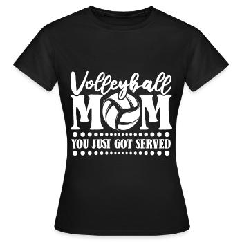 Volleyball Beach Volleyball - Women's T-Shirt - black - Front - AI Model Female 172 dark (172cm)