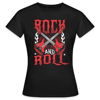 Rock'n'Roll - Women's T-Shirt - black - Front - AI Model Female 172 dark (172cm)