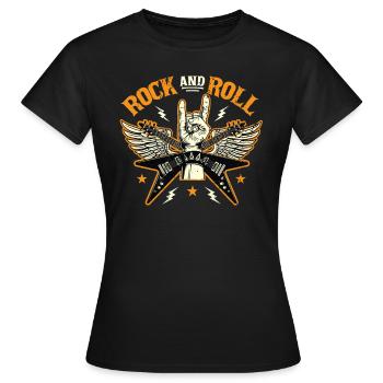 Rock'n'Roll - Women's T-Shirt - black - Front - AI Model Female 172 dark (172cm)