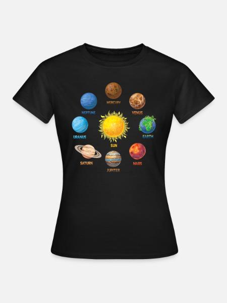 Planet Solar System - Women's T-Shirt - black