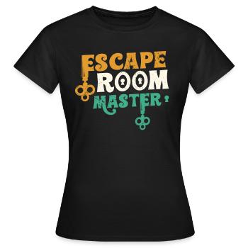 Escape Room Master Escape Room Birthday - Women's T-Shirt - black - Front - AI Model Female 172 dark (172cm)