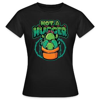 Pas de cactus étreint - T-shirt Femme - noir - Devant - AI Model Female 172 dark (172cm)