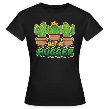 Pas de cactus étreint - T-shirt Femme - noir - Devant - AI Model Female 172 dark (172cm)