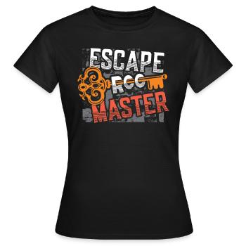 Escape Room, Master Escape Room, birthday. - Women's T-Shirt - black - Front - AI Model Female 172 dark (172cm)