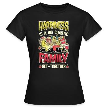 Big family reunion - Women's T-Shirt - black - Front - AI Model Female 172 dark (172cm)