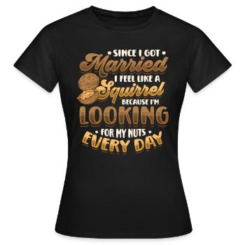 Pauvre mari - T-shirt Femme - noir - Devant - AI Model Female 172 dark (172cm)