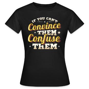 Équipe de débat, Confusion, Débat - T-shirt Femme - noir - Devant - AI Model Female 172 dark (172cm)