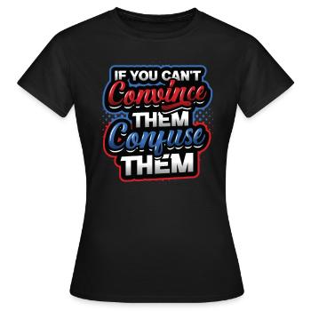 Équipe de débat, Confusion, Débat - T-shirt Femme - noir - Devant - AI Model Female 172 dark (172cm)