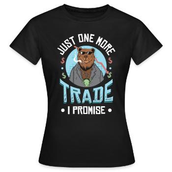 Plus qu’un seul échange que je promets - T-shirt Femme - noir - Devant - AI Model Female 172 dark (172cm)