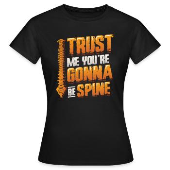 Vertrauen Sie Mir, ich bin Chiropraktiker - Frauen T-Shirt - Schwarz - Vorne - AI Model Female 172 dark (172cm)
