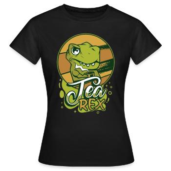 Tea Expert Tea Drinker Tea Addict Tea Enthusiast - Women's T-Shirt - black - Front - AI Model Female 172 dark (172cm)