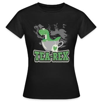 Tea Expert Tea Drinker Tea Addict Tea Enthusiast - Women's T-Shirt - black - Front - AI Model Female 172 dark (172cm)