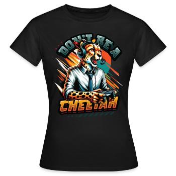 Jeux vidéo Cheetaah Esport Gaming Nerd Gamer - T-shirt Femme - noir - Devant - AI Model Female 172 dark (172cm)