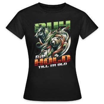 Financial Freedom Actions Investisseur Marché boursier - T-shirt Femme - noir - Devant - AI Model Female 172 dark (172cm)