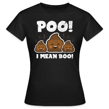 Halloween Boo - Women's T-Shirt - black - Front - AI Model Female 172 dark (172cm)
